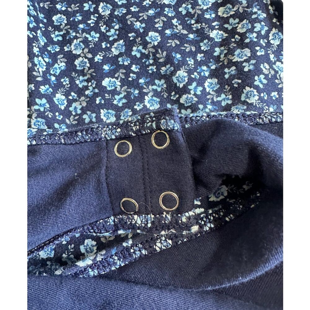 NWT Old Navy Floral Bodysuit Navy Blue Adjustable Strap Tank Size L - Picture 4 of 8